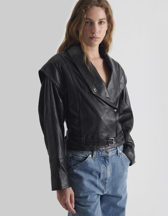 VESTE EN CUIR