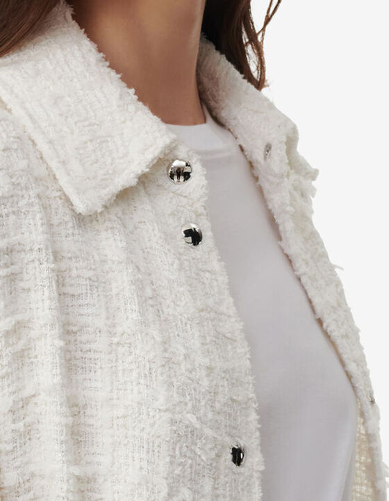 LONG TWEED OVERSHIRT