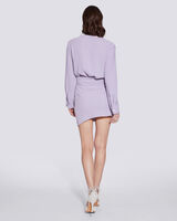 LANNIE HIGH WAIST WRAP MINI SKIRT image number null
