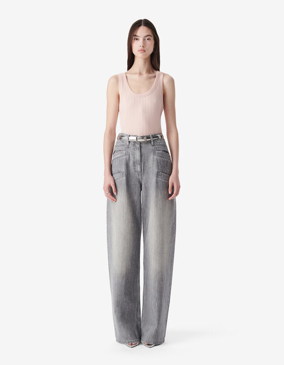 CROPPED RIBBED TANK TOP
