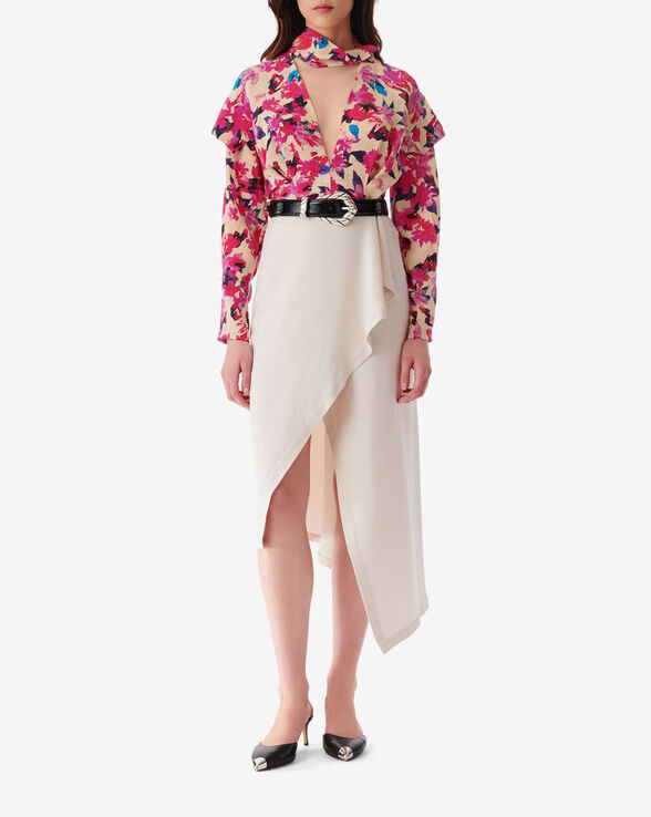 JUPE LONGUE ASYMÉTRIQUE JELENA
