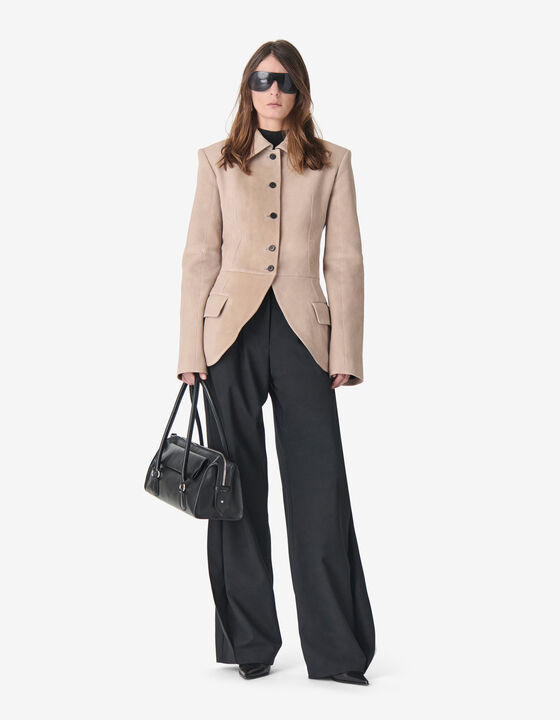 NUBUCK TAILORED JACKET