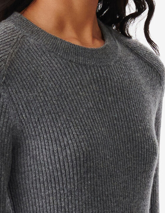 CASHMERE RIBBED MAXI DRESS