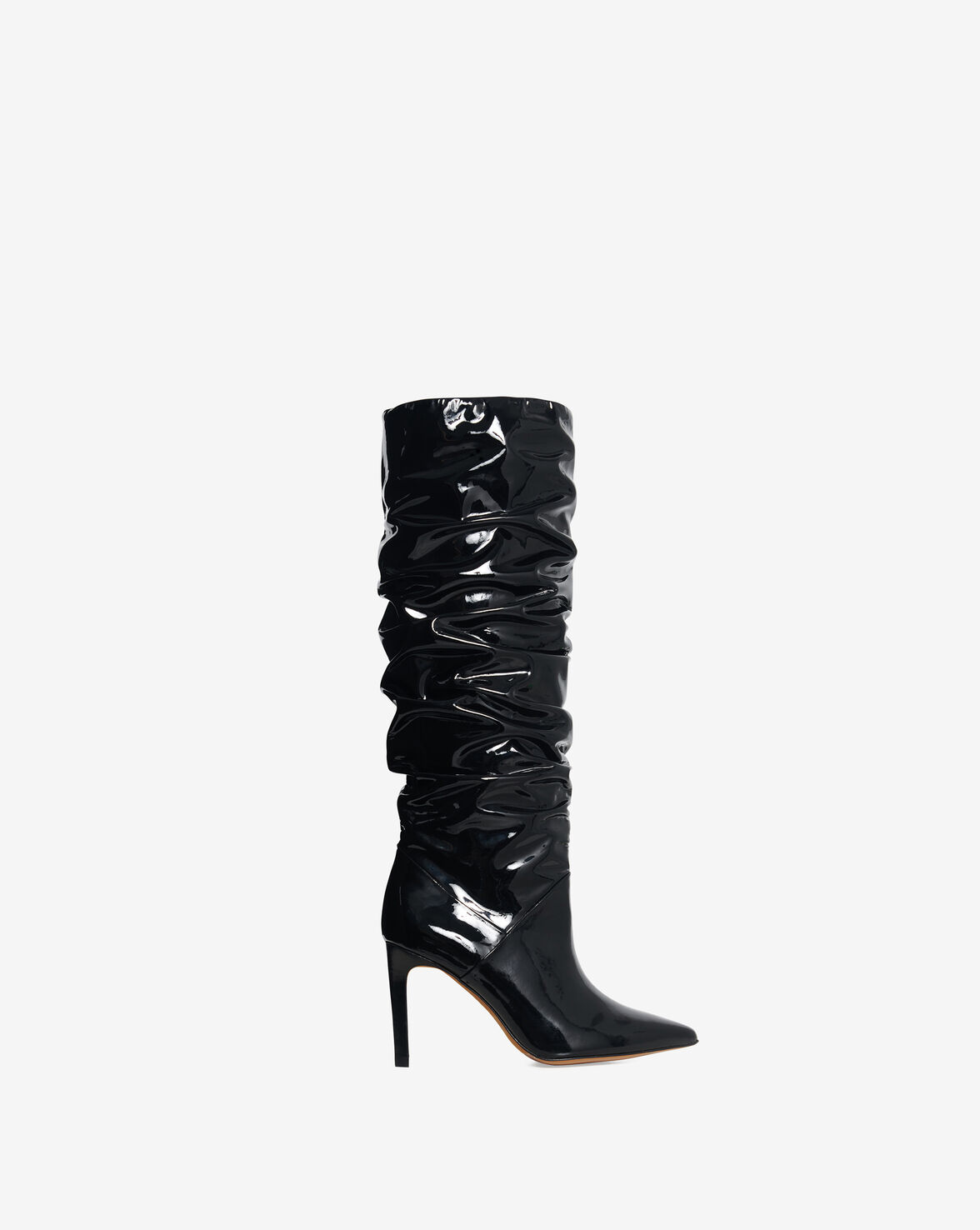 patent leather winter boots