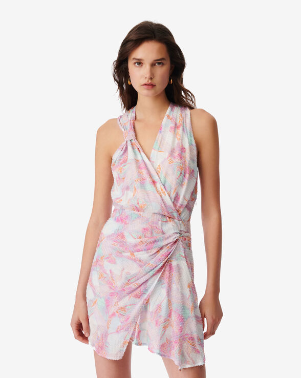ROBE IMPRIMÉE COL V FREDJA