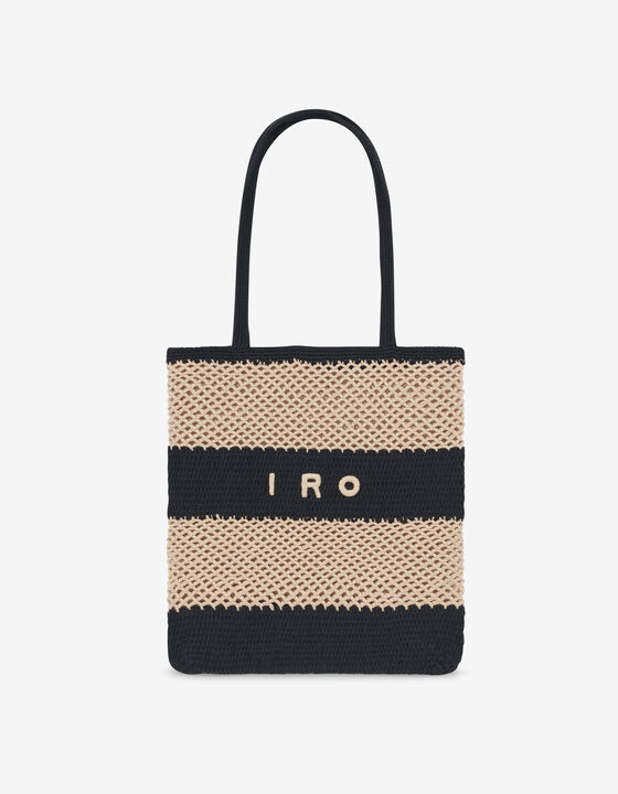 STRIPED CROCHET BAG