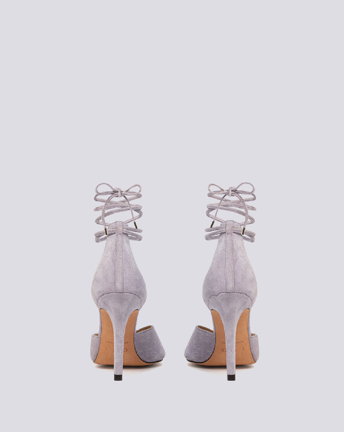 MIFAL SUEDE POINTED TOE ANKLE TIE PUMPS image number null