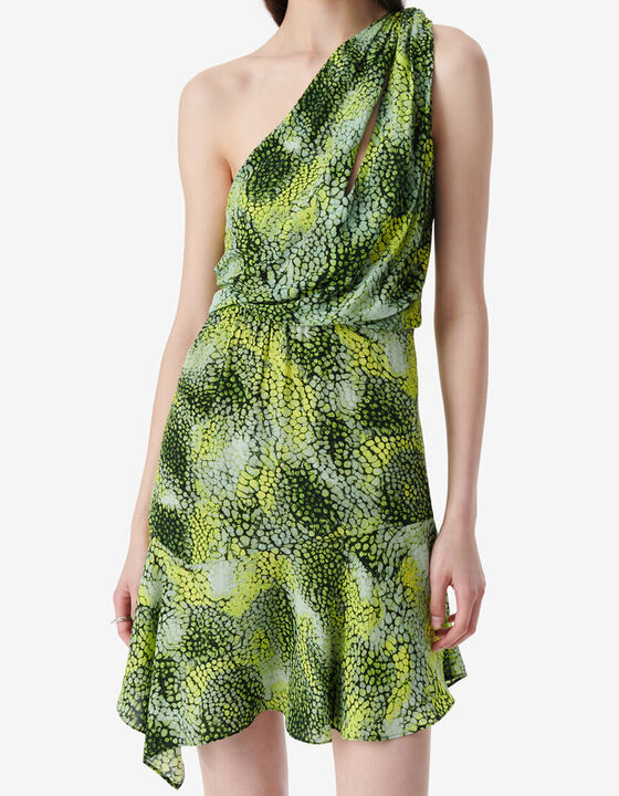 ASYMMETRICAL PRINT DRESS