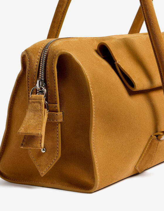 SUEDE BOWLING BAG