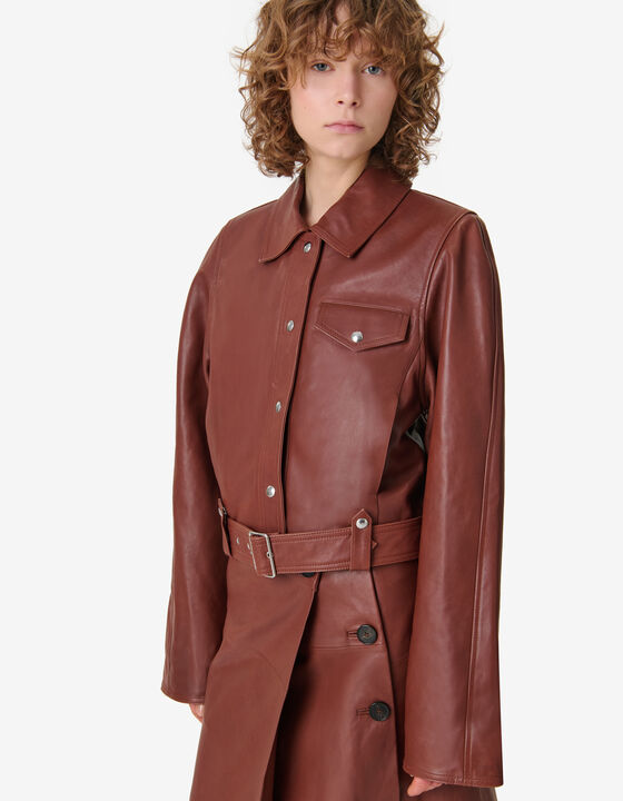 BOXY LEATHER JACKET