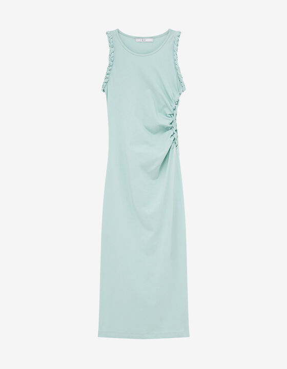 CUT-OUT JERSEY MIDI DRESS