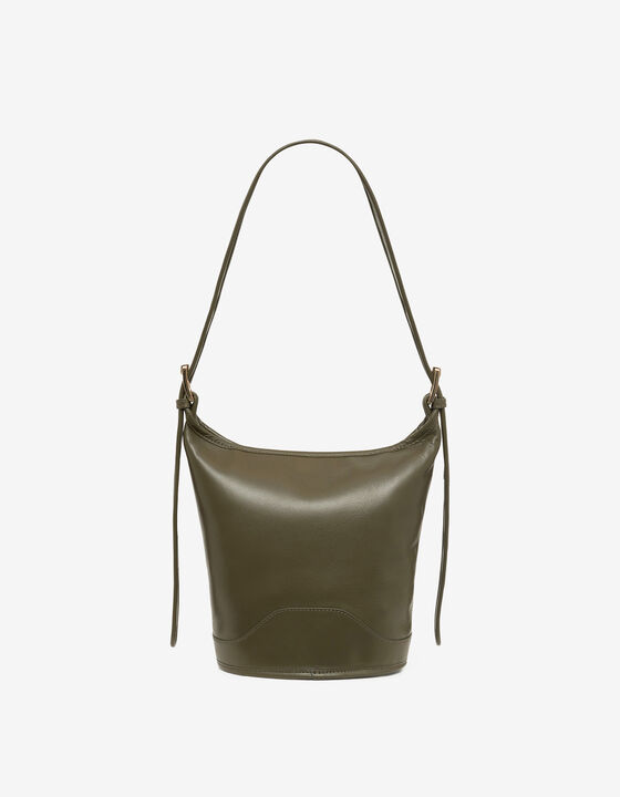 MINI LEATHER BUCKET BAG