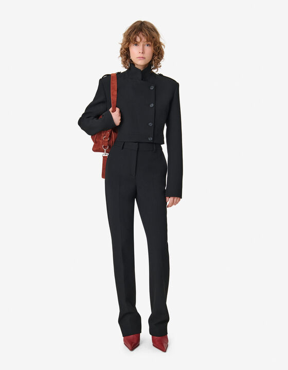 ASYMMETRICAL CROPPED JACKET