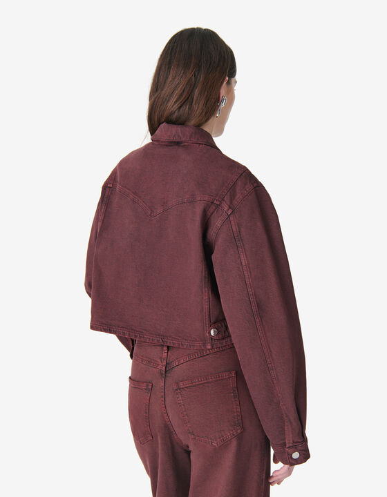 SHORT FADED DENIM JACKET