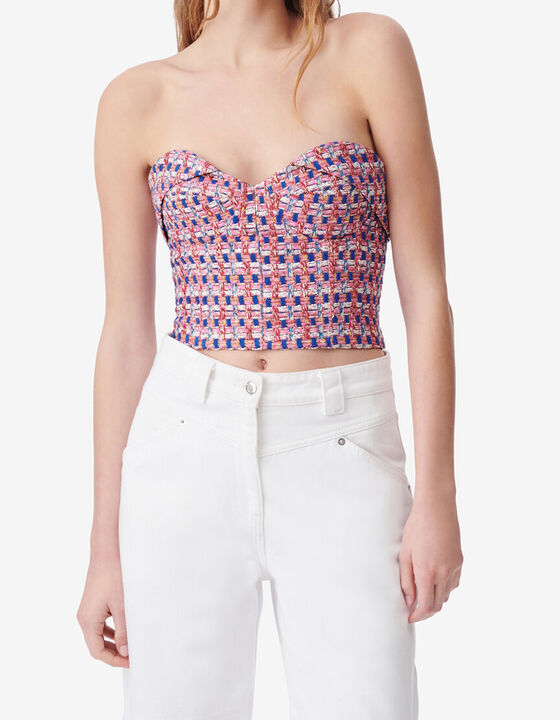 BUSTIER EN TWEED