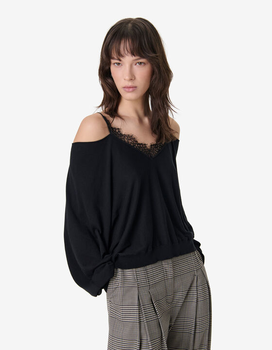 V-NECK KNIT SWEATER
