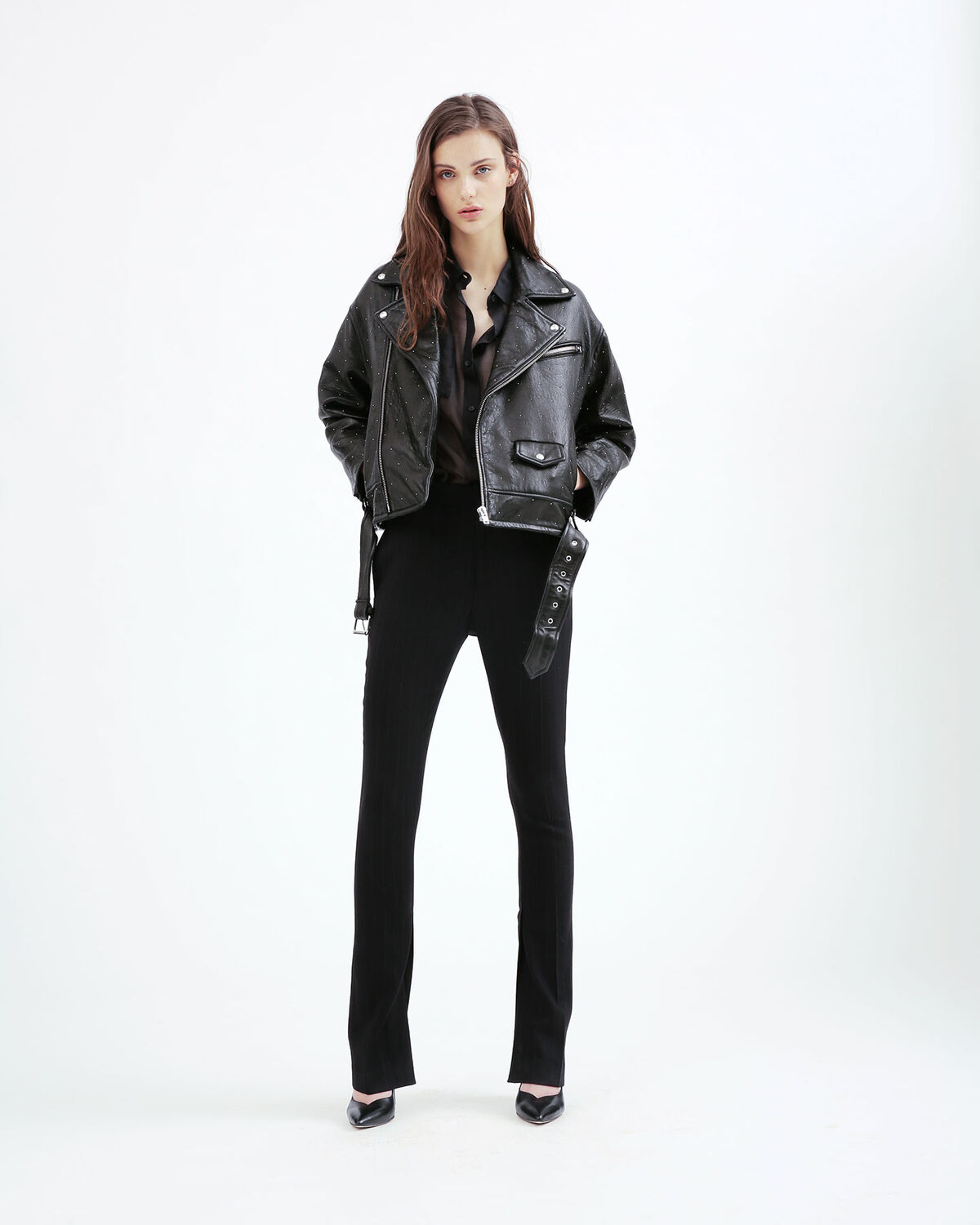 Iro Fall Winter 17 Collection Vandry Leather Jacket Iro Vandry Leather Jacket Black