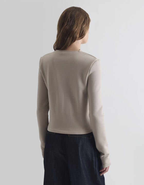 ASYMMETRIC DRAPED TOP