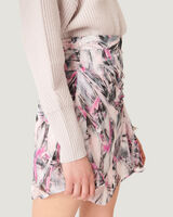 PASCOT ABSTRACT PRINTED SILK SKIRT  image number null