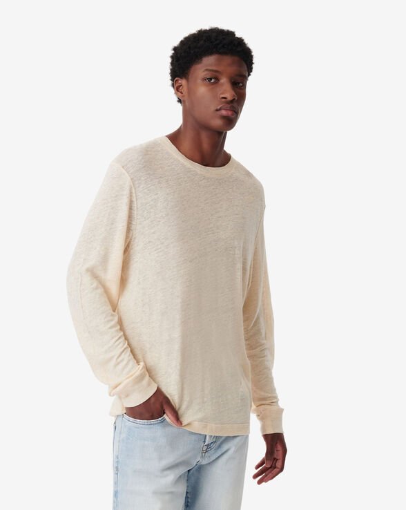 TOBI LONG SLEEVE CREW NECK T-SHIRT