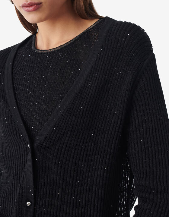 SEQUIN CARDIGAN