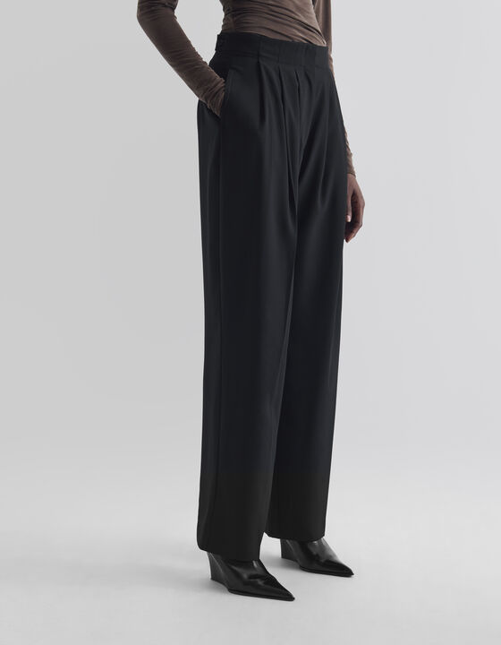 PANTALON LARGE &Agrave; PLIS