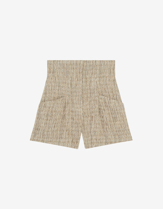 SHORT EN TWEED TAILLE HAUTE