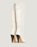 DARSON KNEE HIGH PATCHWORK LEATHER BOOTS image number null