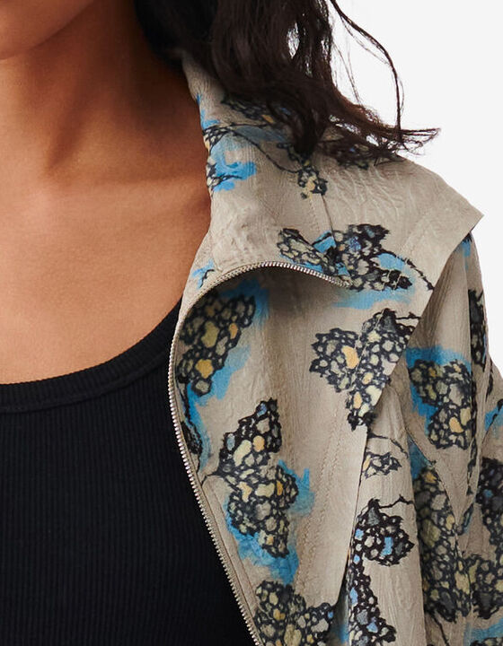 JACQUARD PRINT JACKET