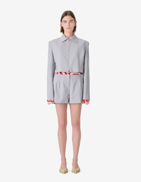 FITTED CROPPED JACKET