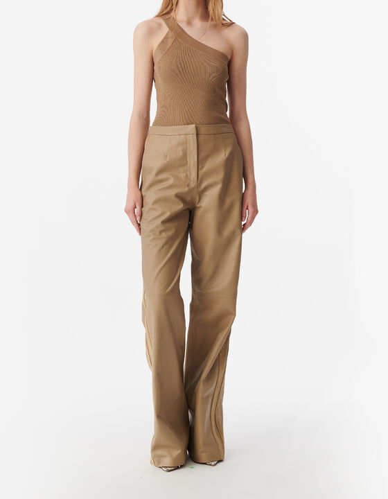 ASYMMETRICAL RIBBED TOP