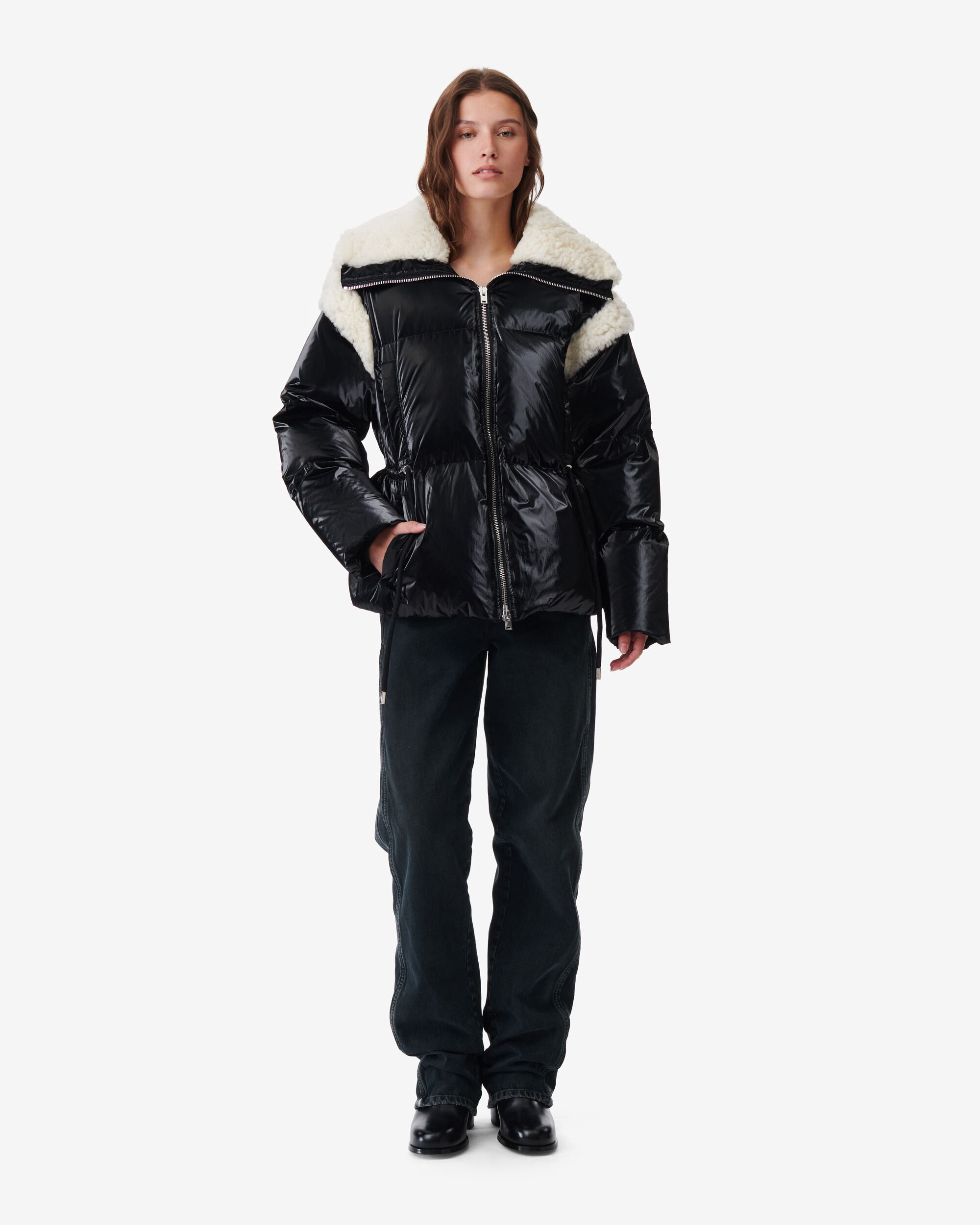 Iro puffer deals jacket
