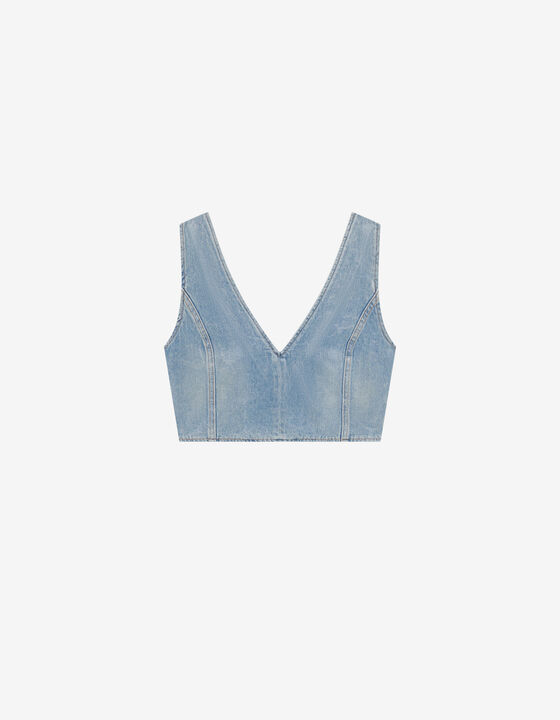 SHORT DENIM TOP