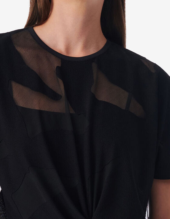 ROBE COURTE &Agrave; VOLANTS