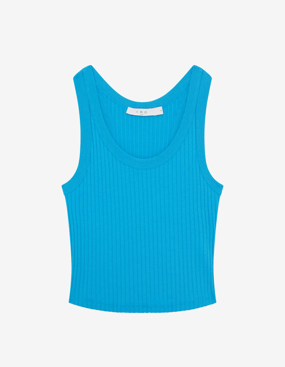 CROPPED RIBBED TANK TOP
