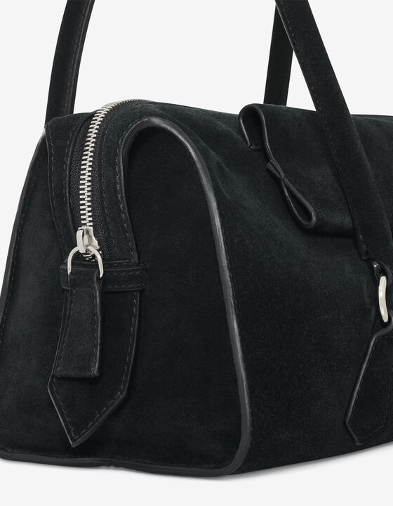 SUEDE BOWLING BAG