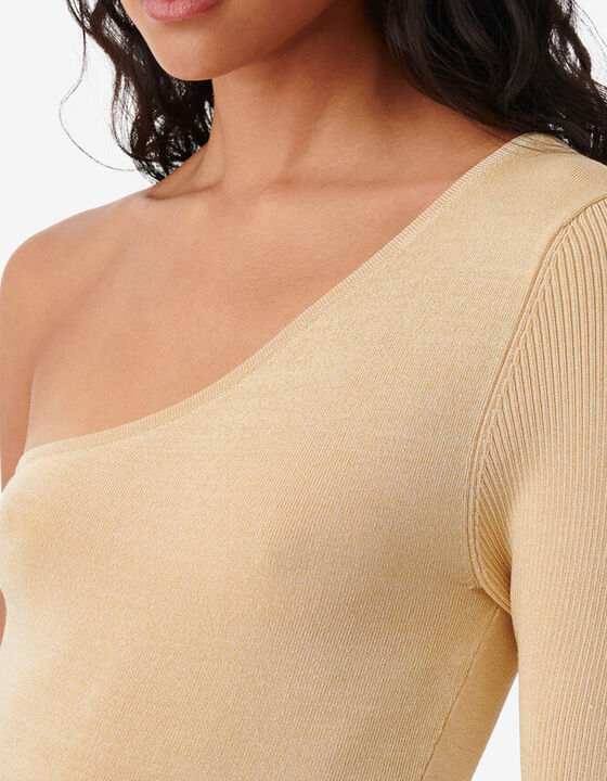 ASYMMETRICAL KNIT SWEATER