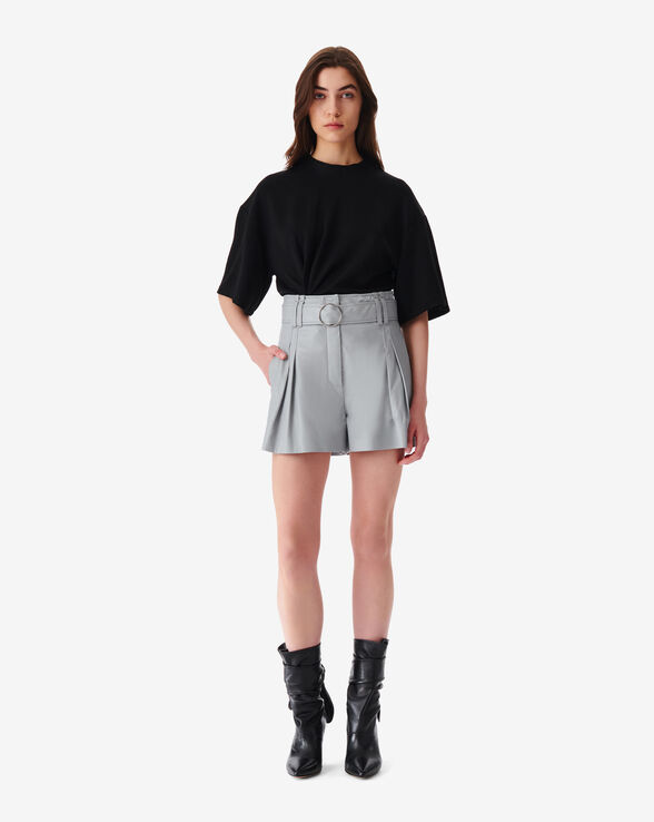 SHORT EN CUIR CEINTURÉ PAOLI