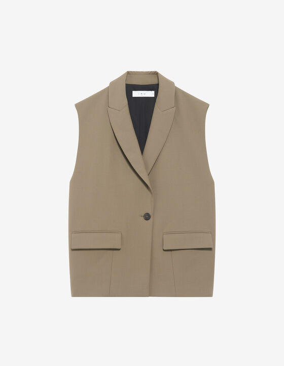 SLEEVELESS BLAZER