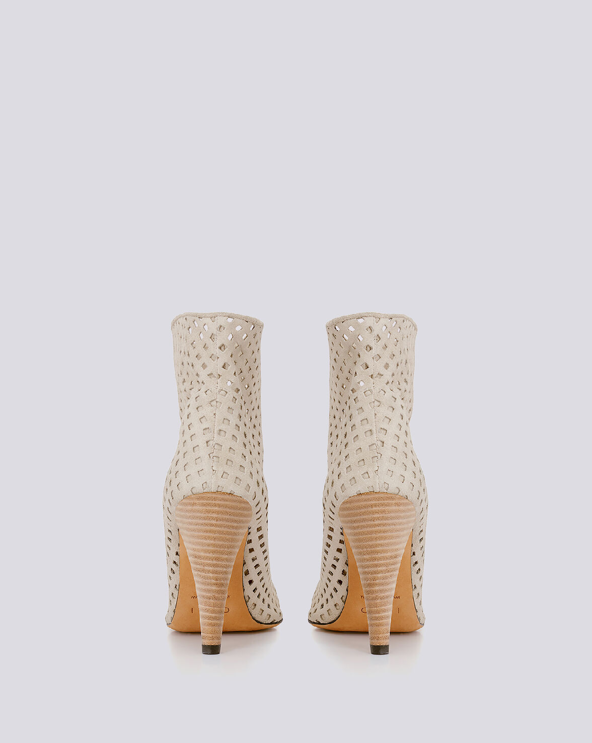 HIRSON PERFORATED SUEDE ANKLE BOOTS image number null