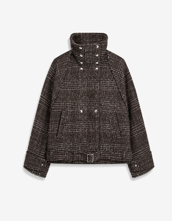 TWEED CROPPED TRENCH
