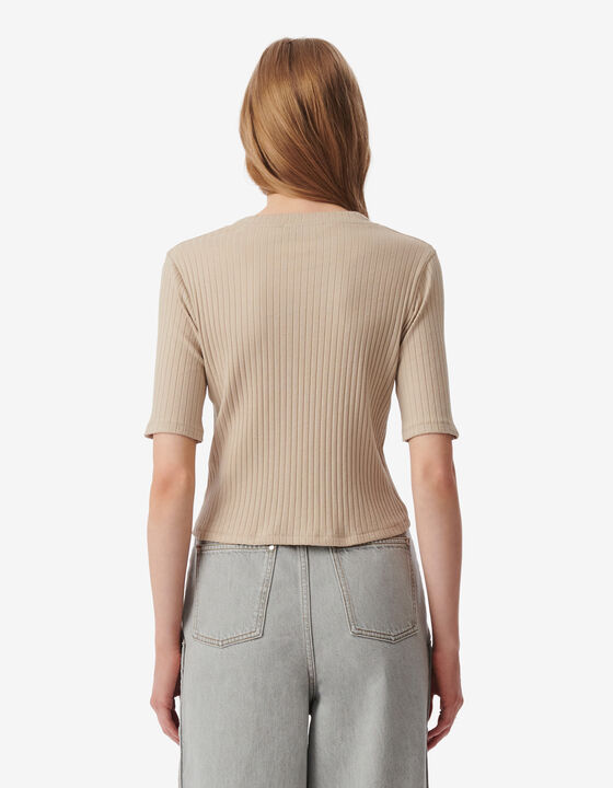 RIBBED T-SHIRT