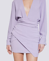 LANNIE HIGH WAIST WRAP MINI SKIRT image number null