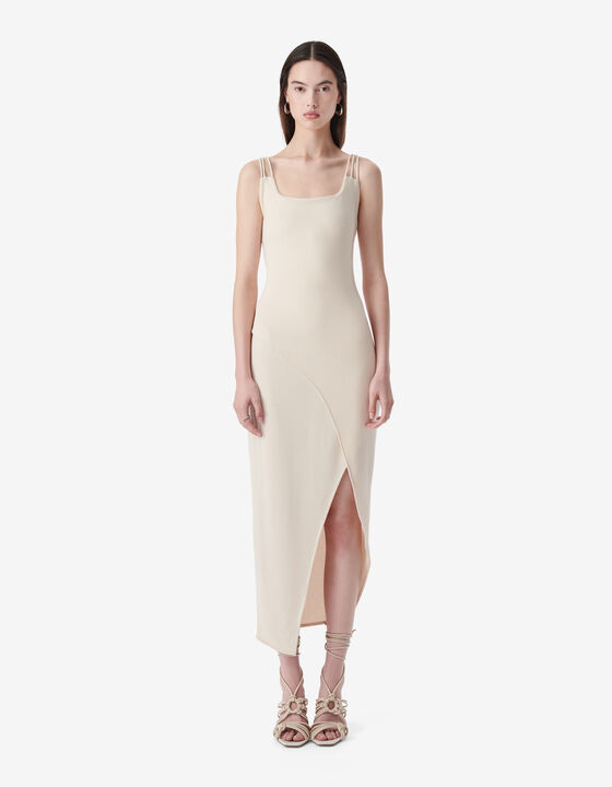 ROBE LONGUE À BRETELLES