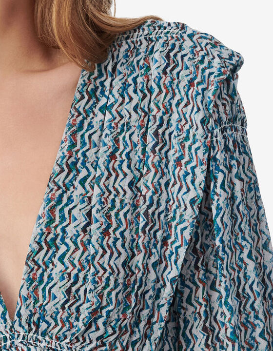 ROBE LONGUE &Agrave; IMPRIM&Eacute; GRAPHIQUE