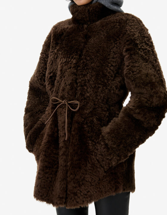 LONG SHEARLING JACKET