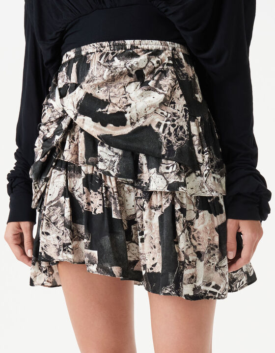 RUFFLED MINI-SKIRT
