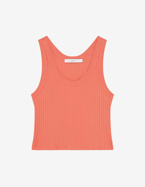 CROPPED RIBBED TANK TOP