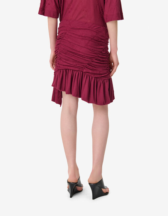 ASYMMETRICAL TEXTURED SKIRT