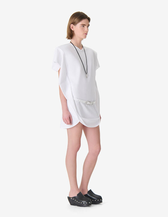 RUFFLE T-SHIRT DRESS